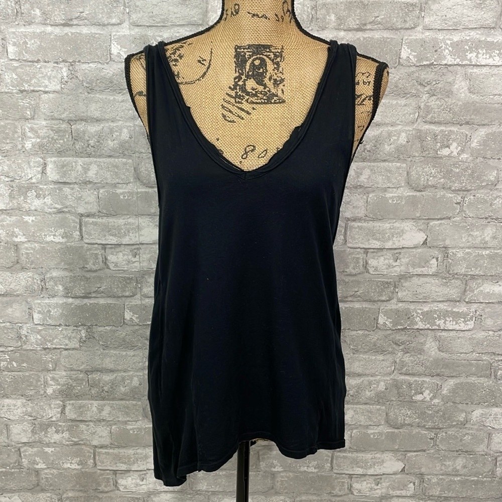 Anthropologie Sloane Rouge Fringe Tank Top